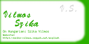 vilmos szika business card